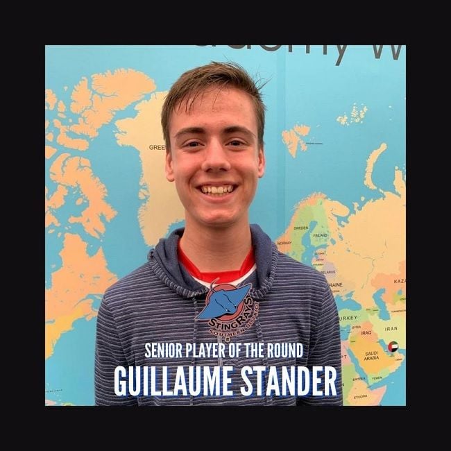 SENIOR PLAYER OF THE ROUND 4 GUILLAUME STANDER SENIOR PLAYER OF THE ROUND 4 GUILLAUME STANDER